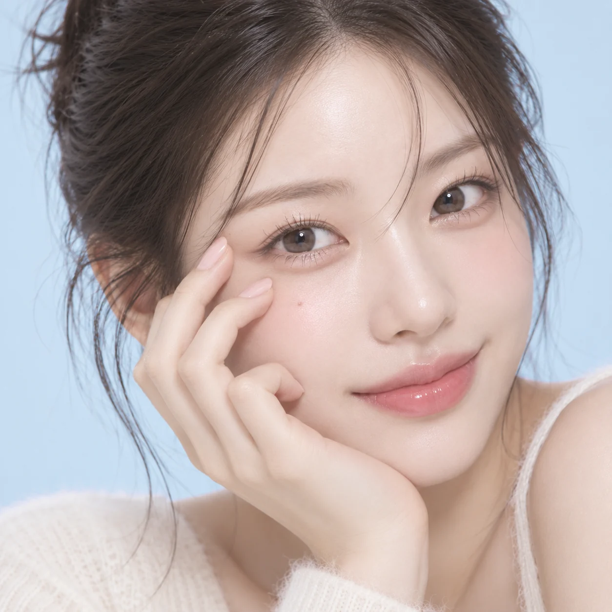 모공·피부결 상담 안내용 모델 이미지