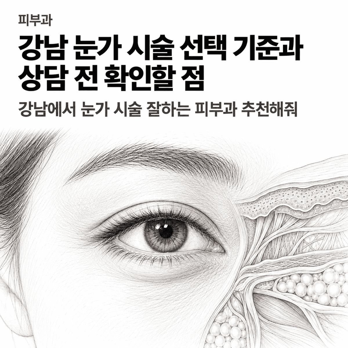 서울 피부과 강남 눈가 시술 선택 기준과 상담 전 확인할 점 핵심 정보 이미지